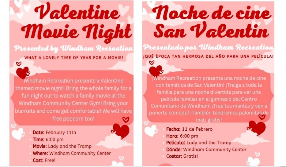 NOCHE DE CINE SAN VALENTIN / VALENTINE MOVIE NIGHT !