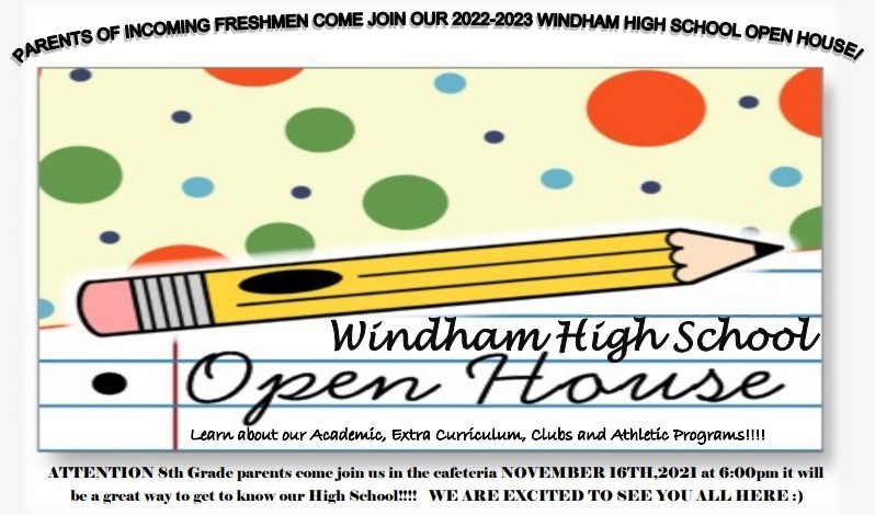 WHS will be Hosting 8th Grade Open House 