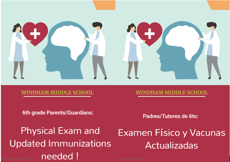 Physical Exam and Updated Immunizations/Examen Fisico y Vacunas Actualizadas 