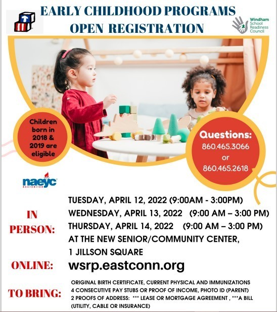 Early Childhood Program Open Registration 