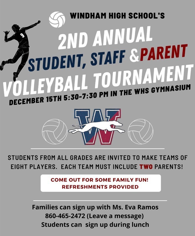 2nd Annual Student , Staff & Family Volleyball 