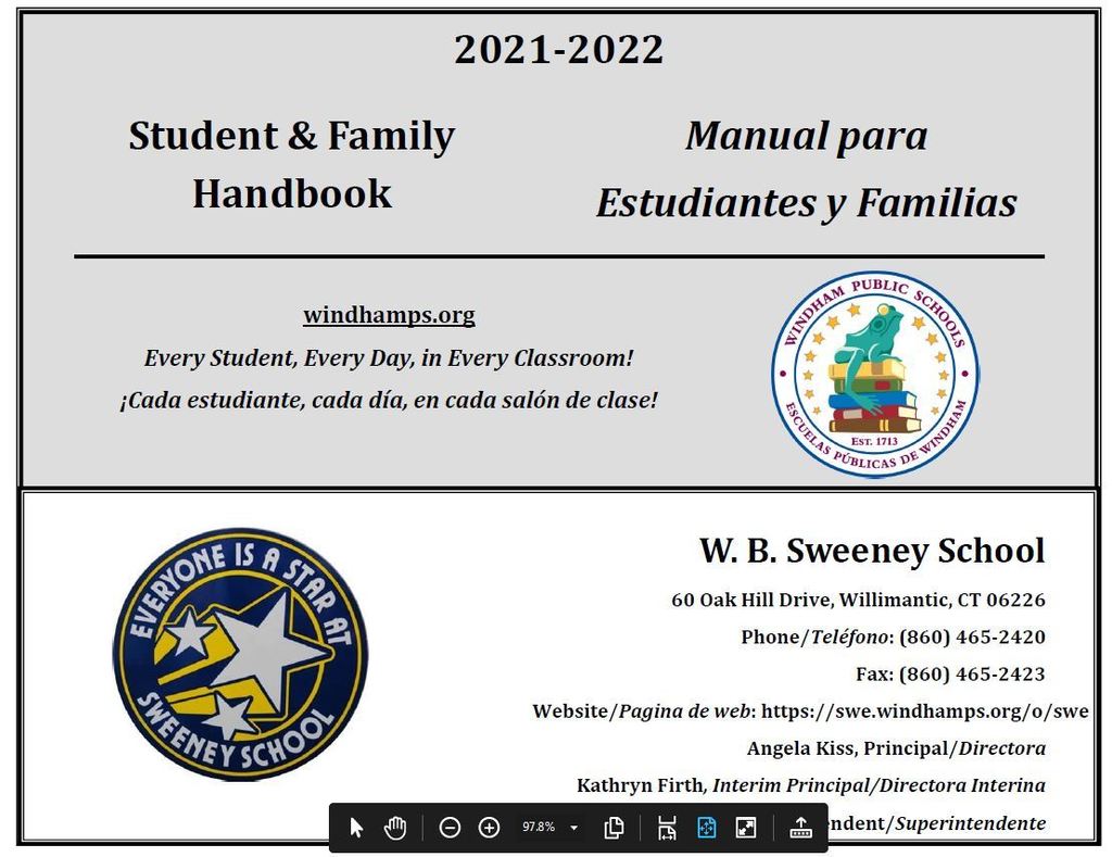 Please review the handbook under the For Families tab